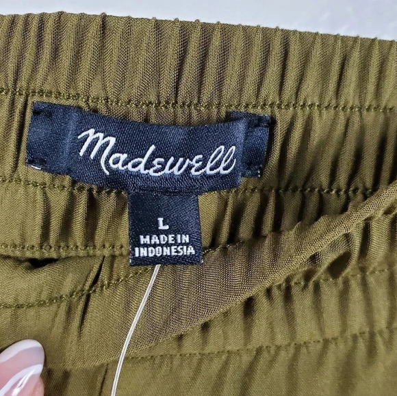 Madewell New Green Track Trousers Size Large Casual - Picture 6 of 9